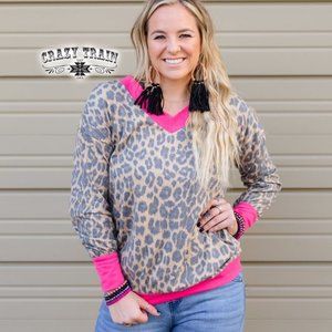 NEW!! CRAZY TRAIN LEXINGTON LEOPARD TOP